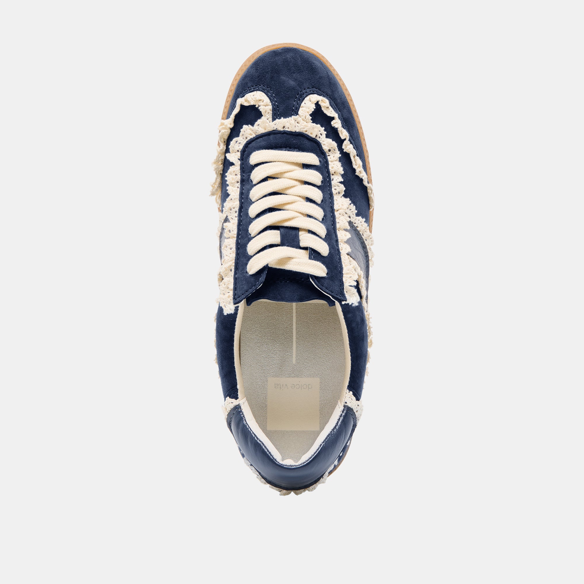 Notice Lace Navy Suede Sneakers / Dolce Vita