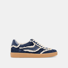 Notice Lace Navy Suede Sneakers / Dolce Vita