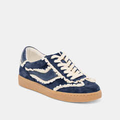 Notice Lace Navy Suede Sneakers / Dolce Vita