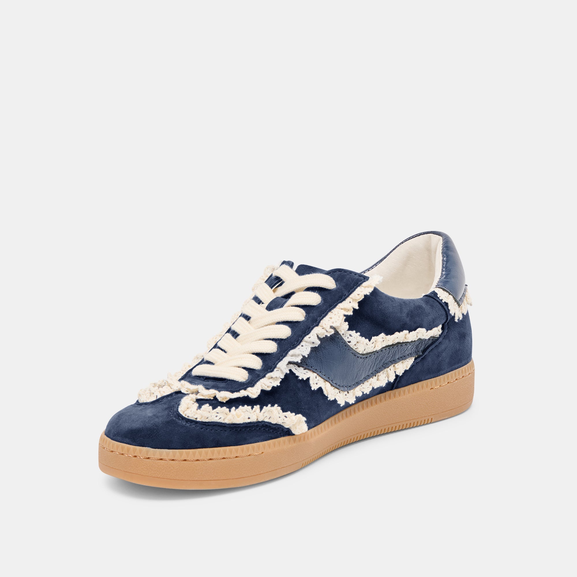 Notice Lace Navy Suede Sneakers / Dolce Vita