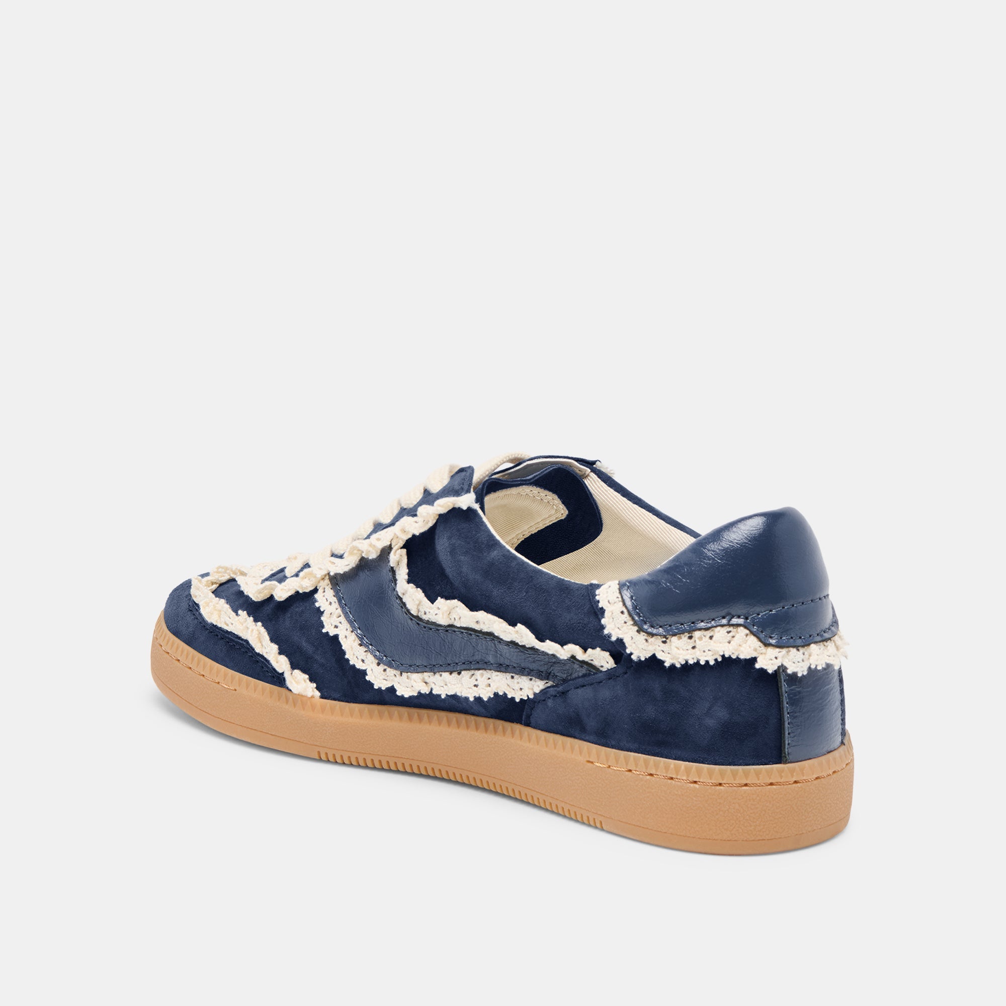 Notice Lace Navy Suede Sneakers / Dolce Vita