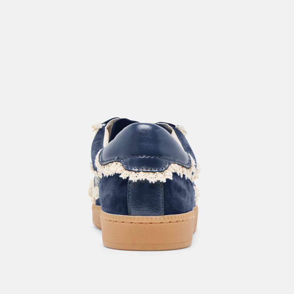 Notice Lace Navy Suede Sneakers / Dolce Vita