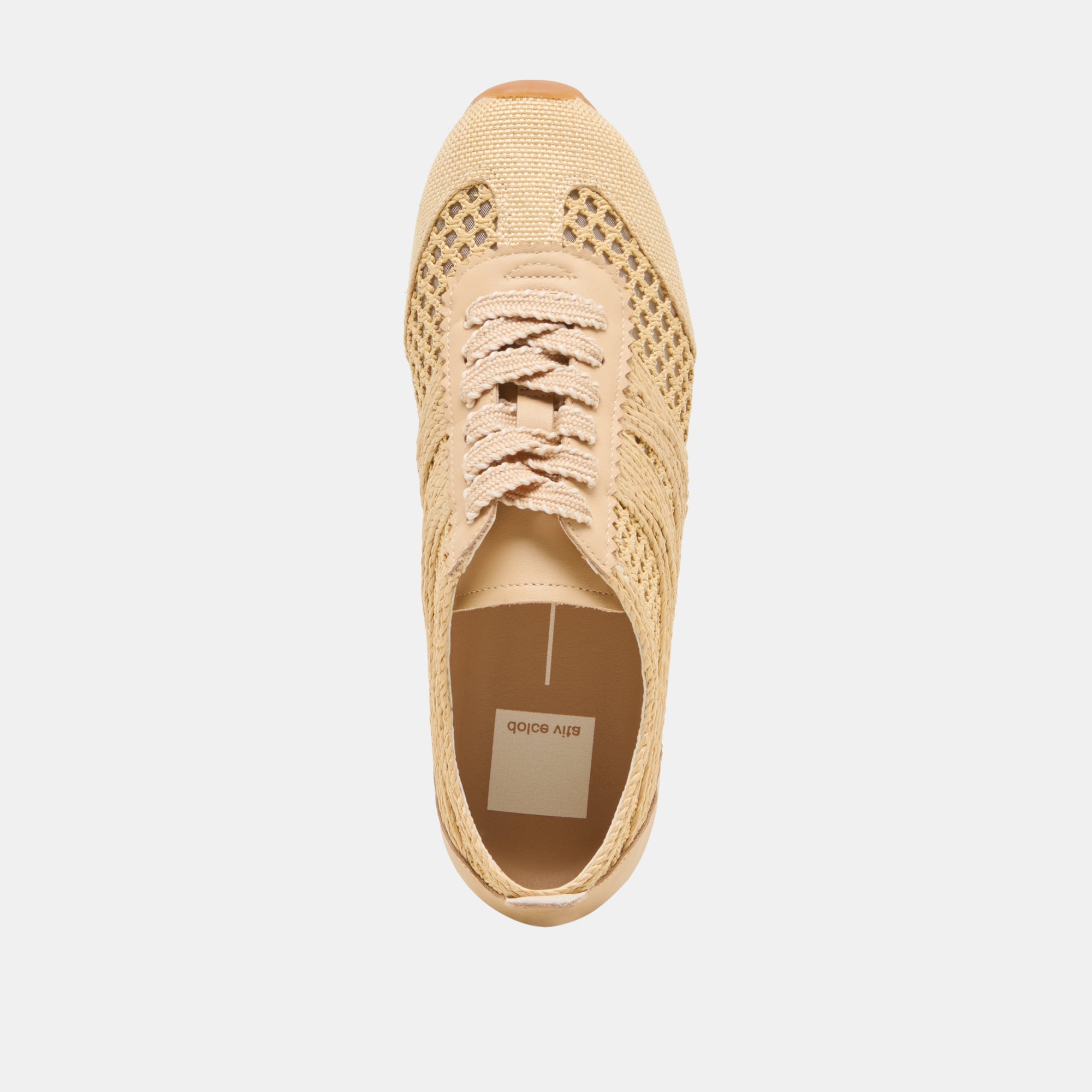 Dream Lt Natural Woven Raffia Sneakers / Dolce Vita