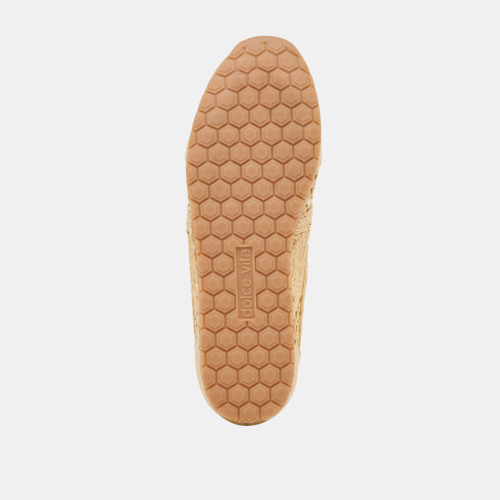 Dream Lt Natural Woven Raffia Sneakers / Dolce Vita