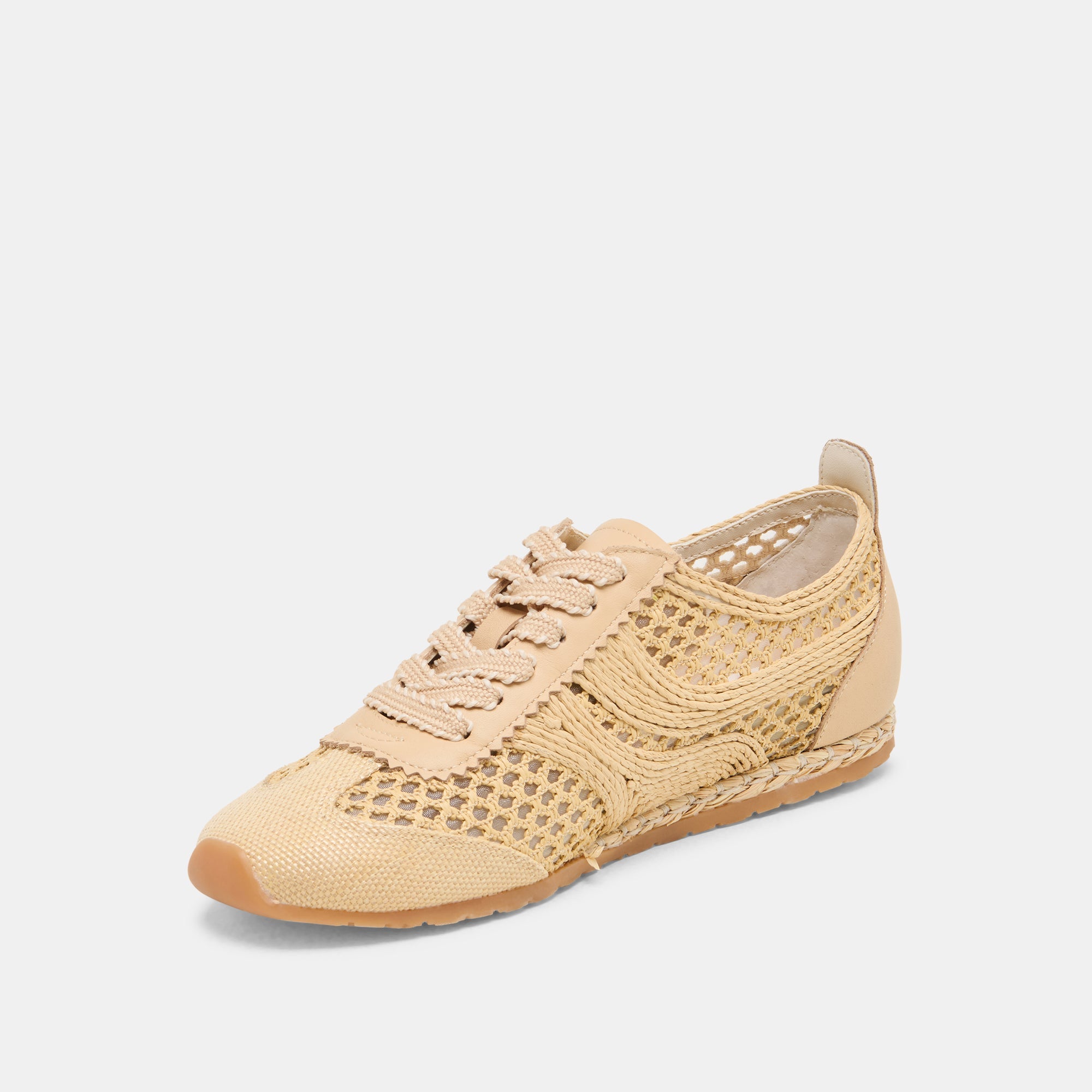 Dream Lt Natural Woven Raffia Sneakers / Dolce Vita