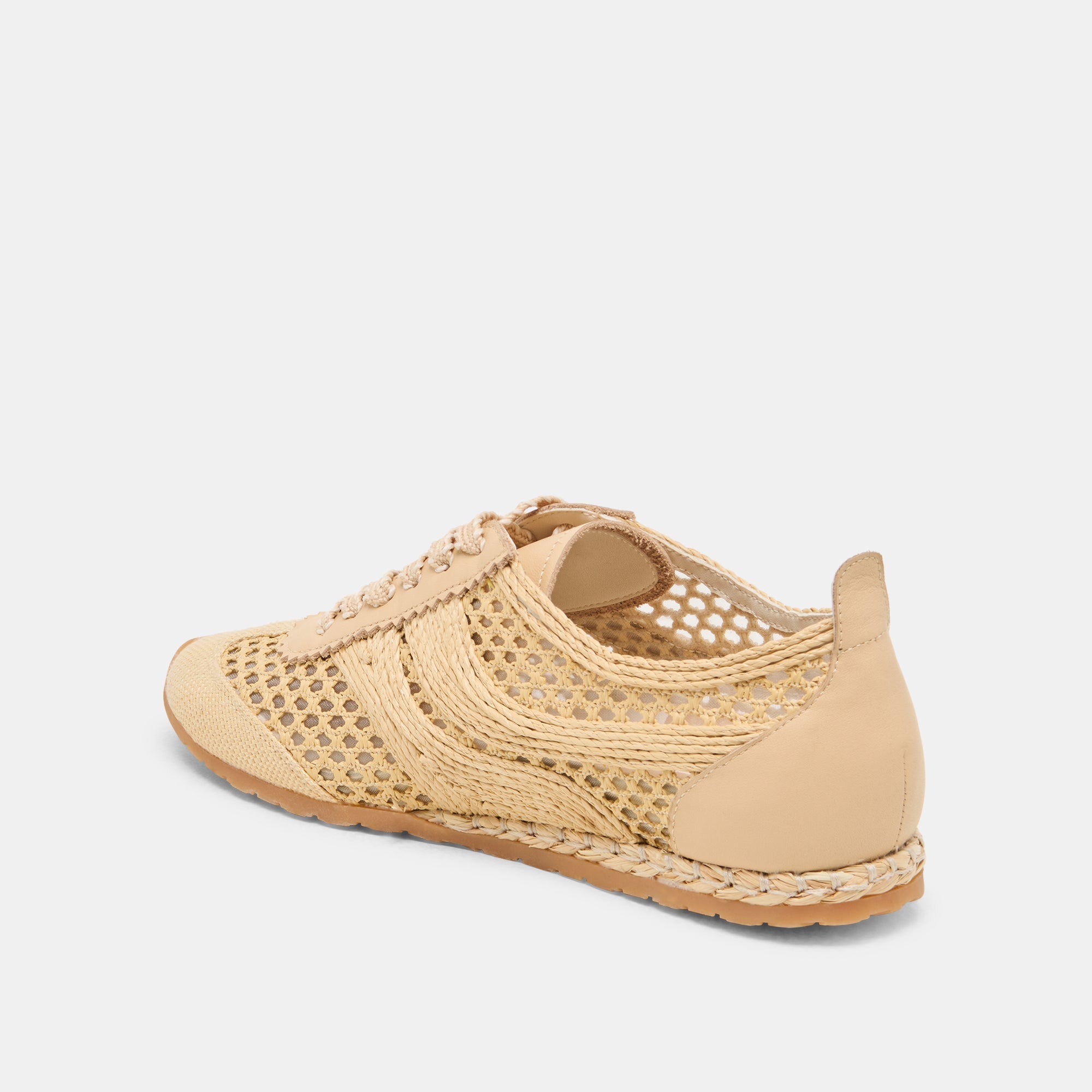Dream Lt Natural Woven Raffia Sneakers / Dolce Vita