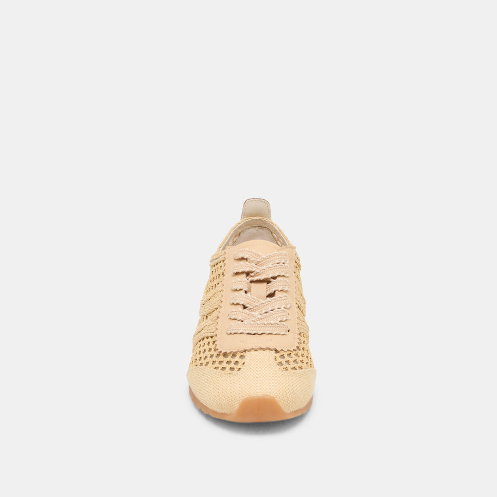 Dream Lt Natural Woven Raffia Sneakers / Dolce Vita