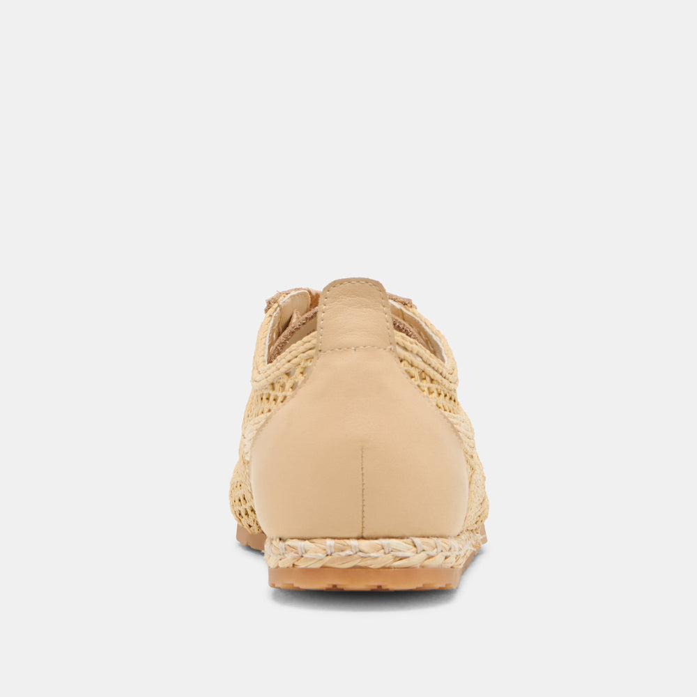 Dream Lt Natural Woven Raffia Sneakers / Dolce Vita