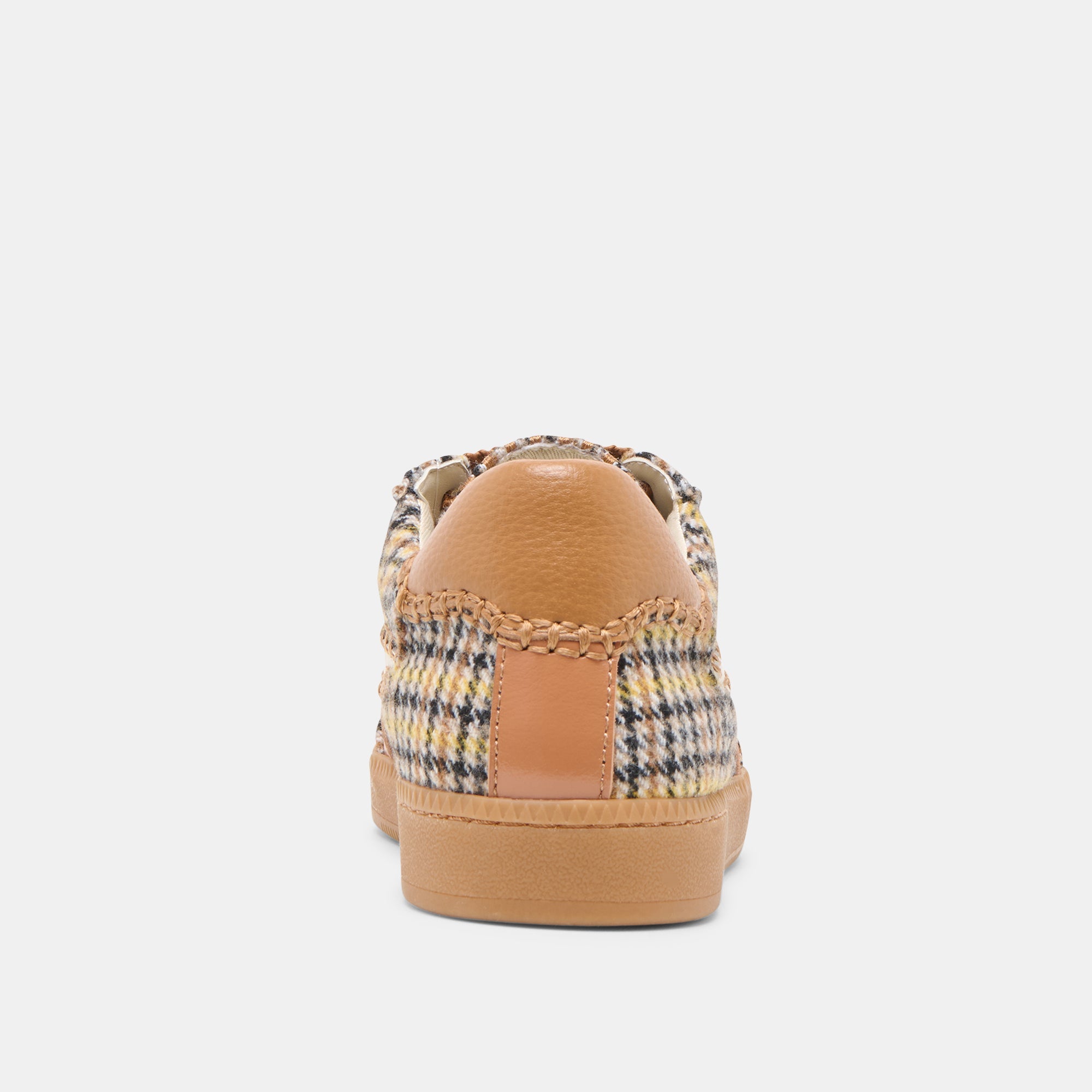 Notice Stitch Yellow Plaid Tweed Sneakers / Dolce Vita