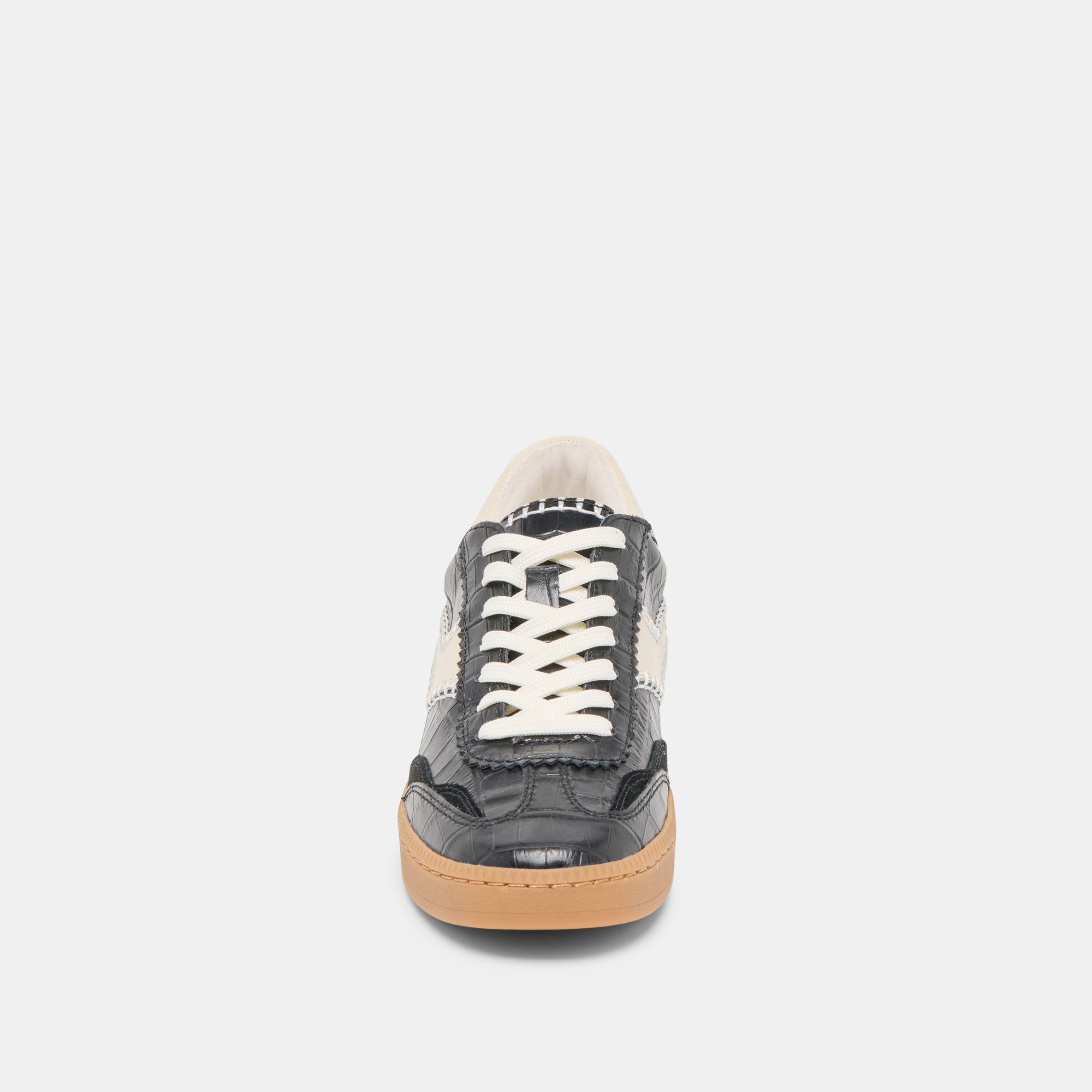 NOTICE STITCH SNEAKERS NOIR CROCO EMBOSSED LEATHER
 – Dolce Vita / Dolce Vita