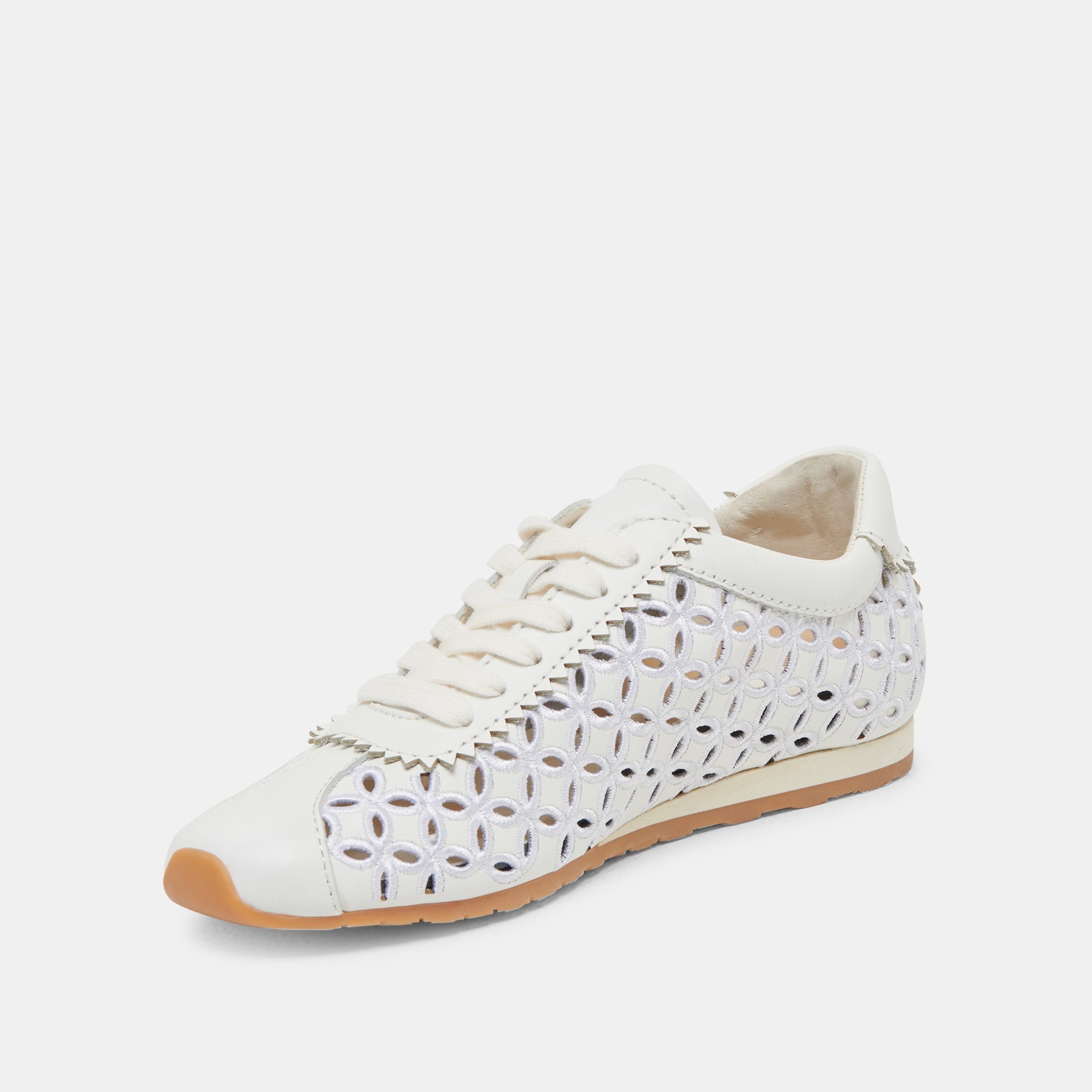 DANIE EYELET PERF SNEAKERS TRUE WHITE LEATHER
 – Dolce Vita / Dolce Vita