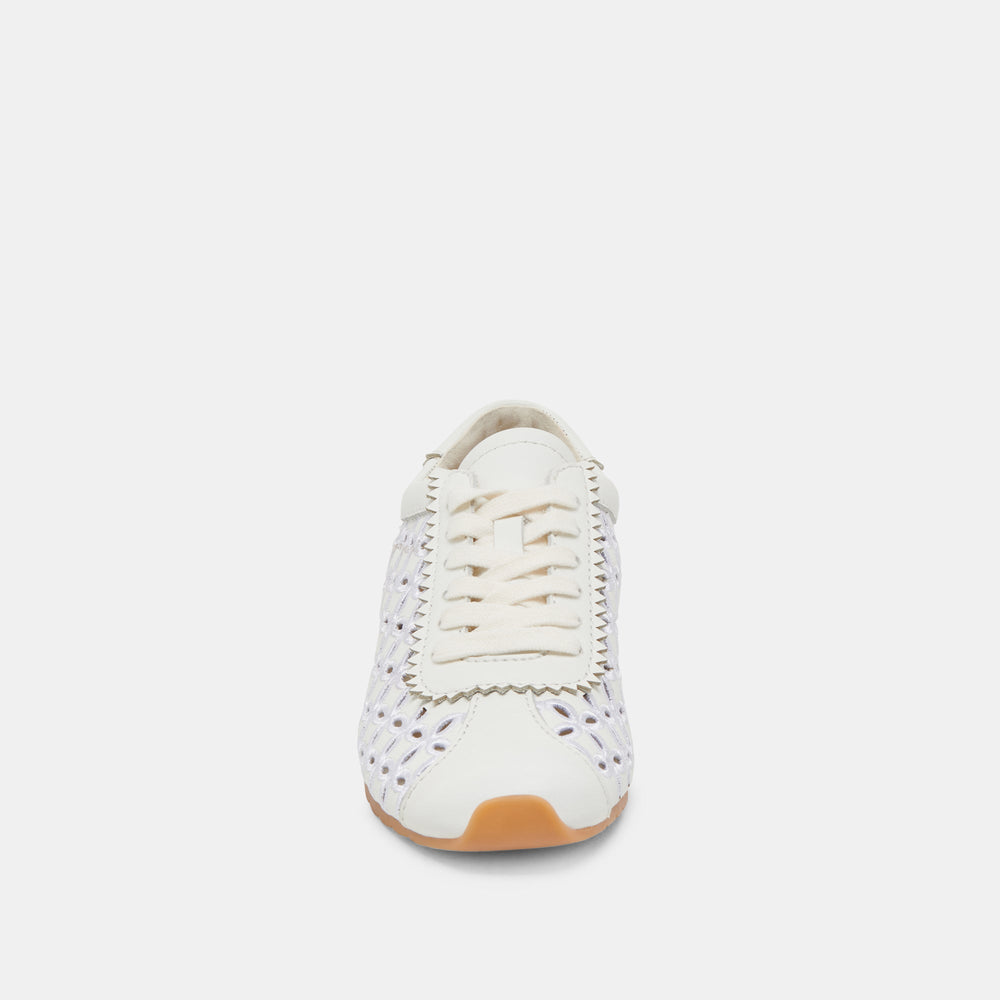 DANIE EYELET PERF SNEAKERS TRUE WHITE LEATHER
 – Dolce Vita / Dolce Vita