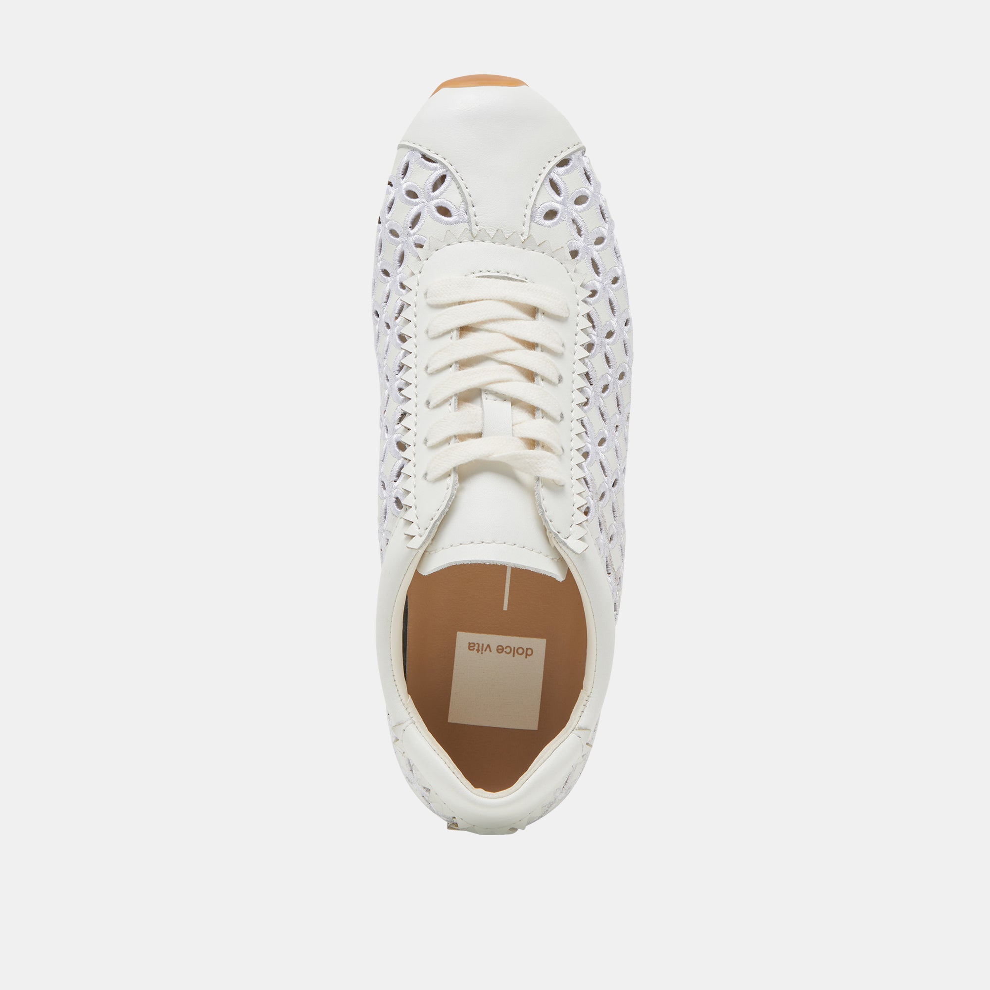DANIE EYELET PERF SNEAKERS TRUE WHITE LEATHER
 – Dolce Vita / Dolce Vita