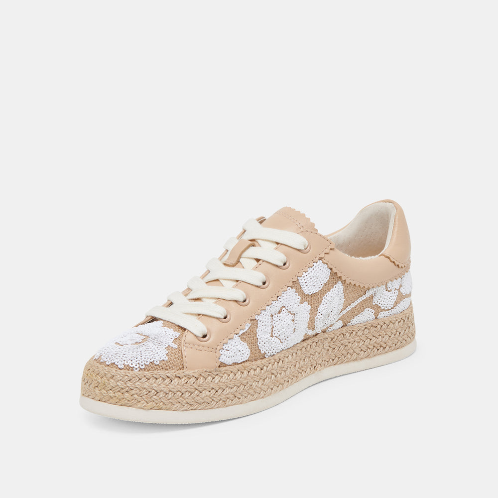 AZALIA SNEAKERS NATURAL MULTI FLORAL SEQUIN
 – Dolce Vita / Dolce Vita