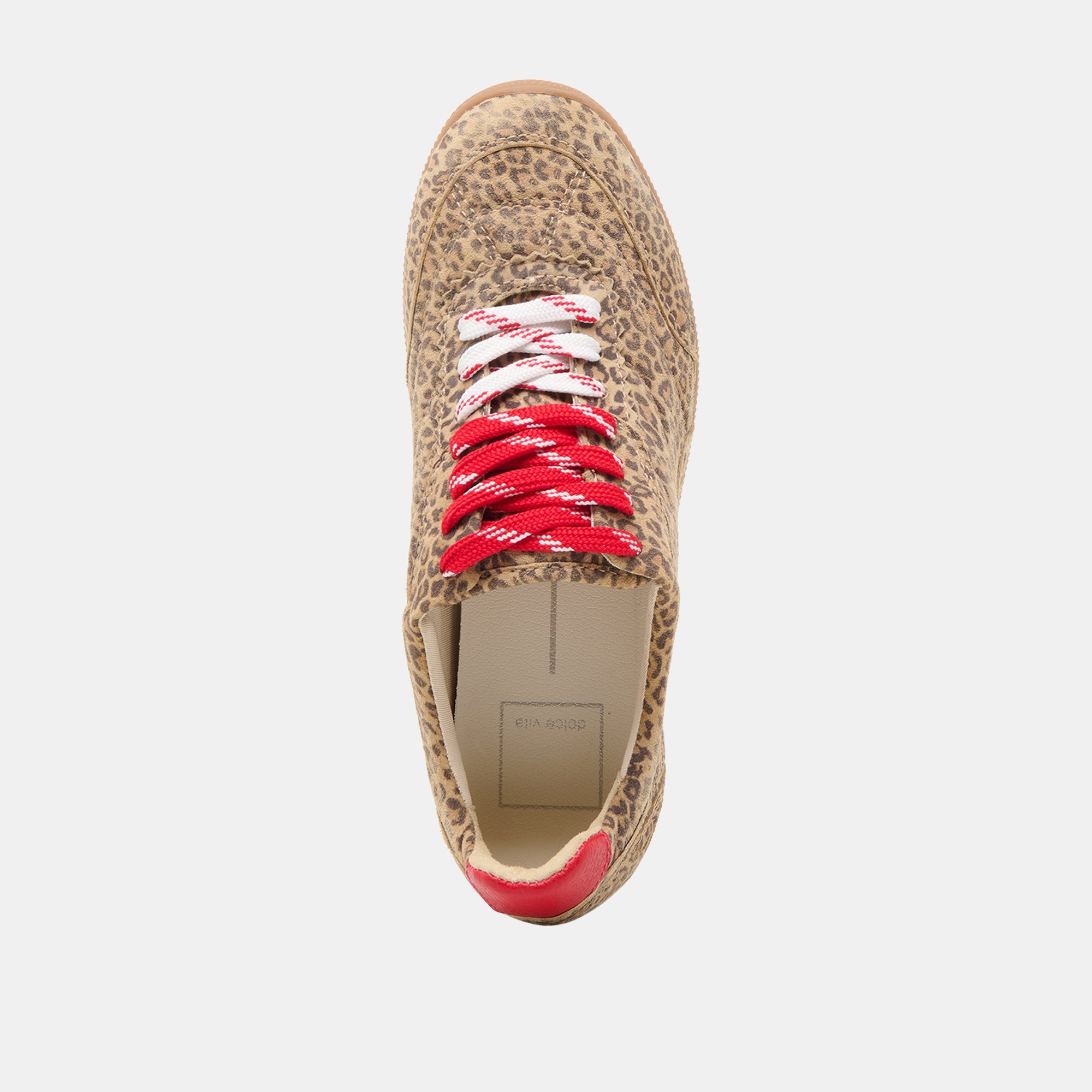 Laini Tan Leopard Printed Suede Sneakers / Dolce Vita