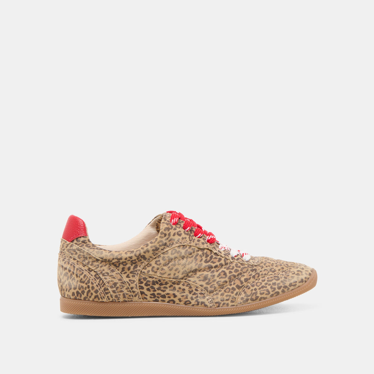 Laini Tan Leopard Printed Suede Sneakers / Dolce Vita