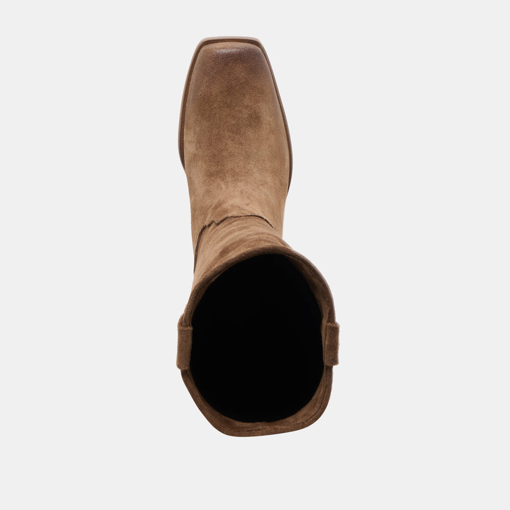 Romie Chocolate Suede Boots / Dolce Vita