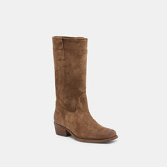 Romie Chocolate Suede Boots / Dolce Vita