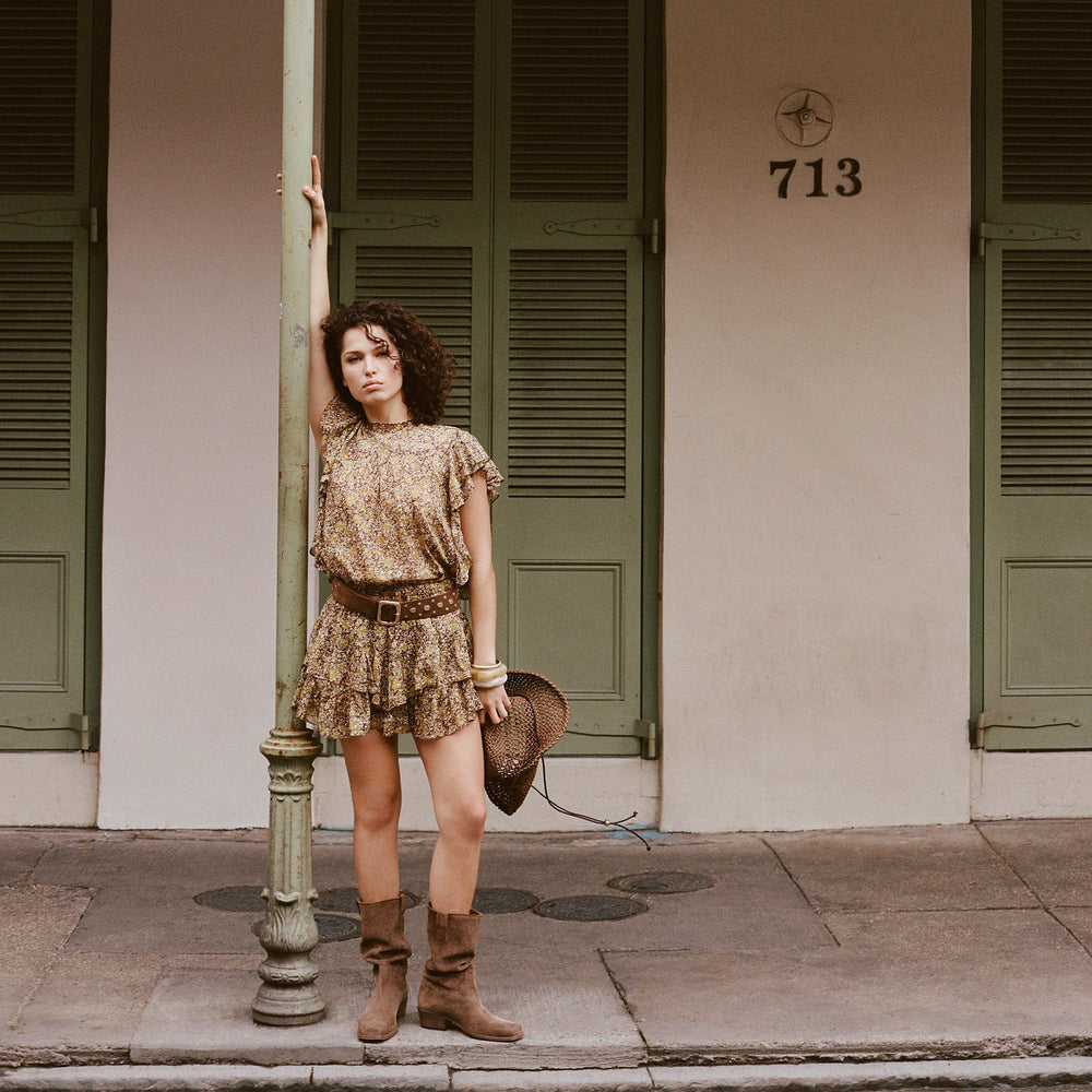 Romie Chocolate Suede Boots / Dolce Vita