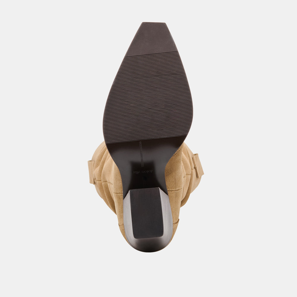 Buckly Camel Suede Boots / Dolce Vita
