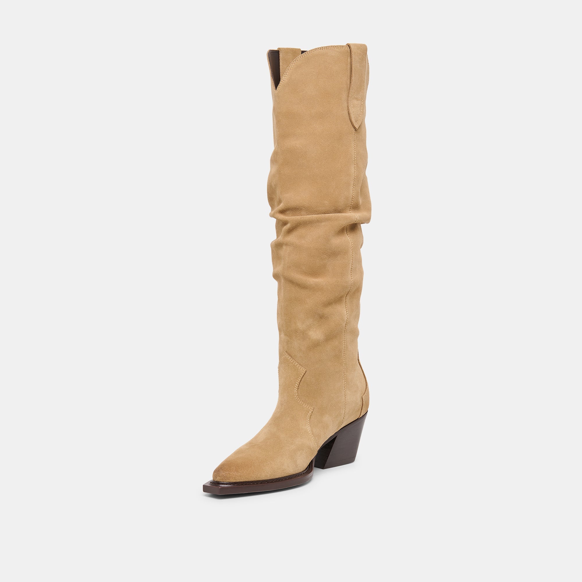 Buckly Camel Suede Boots / Dolce Vita