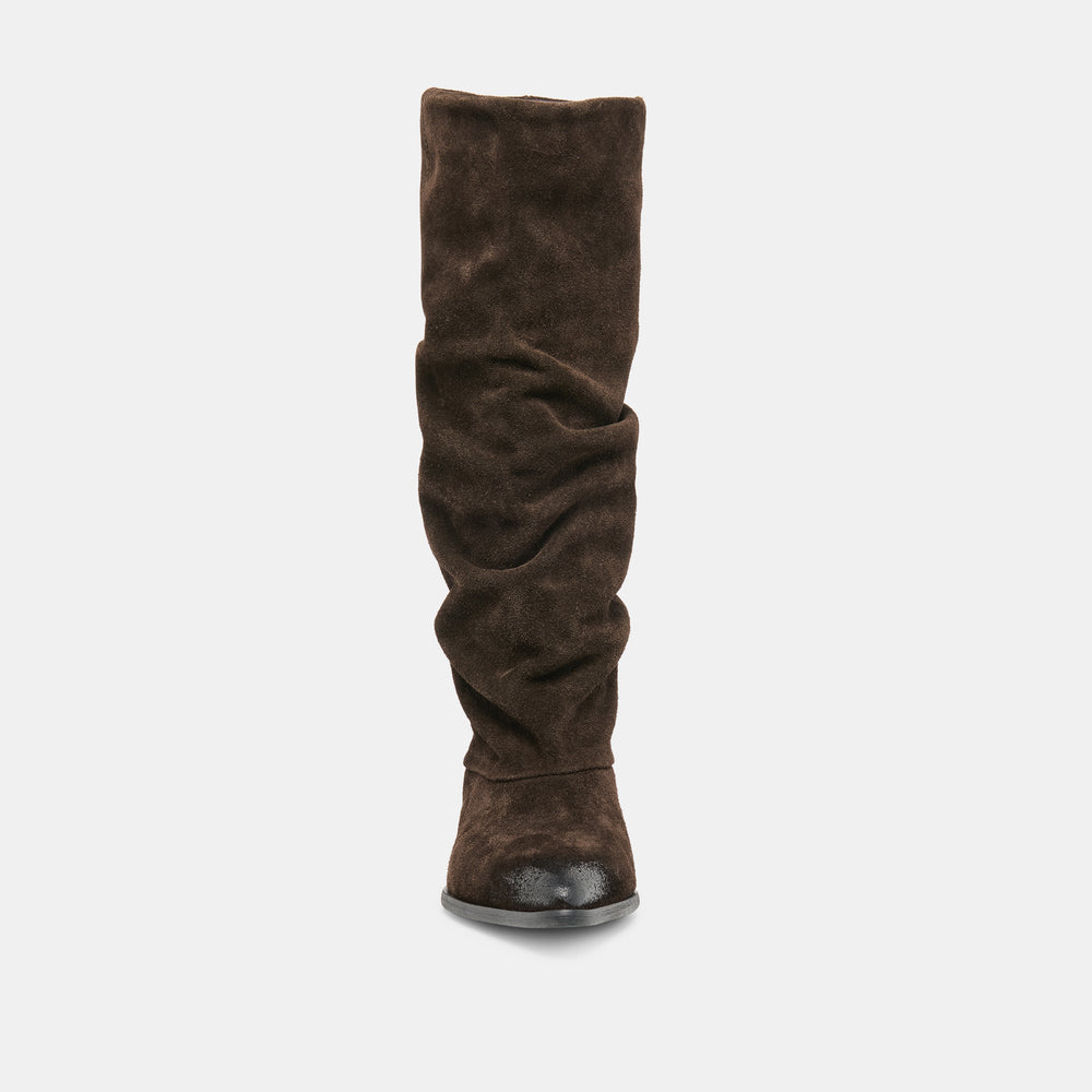 Marla Dk Brown Suede Boots / Dolce Vita