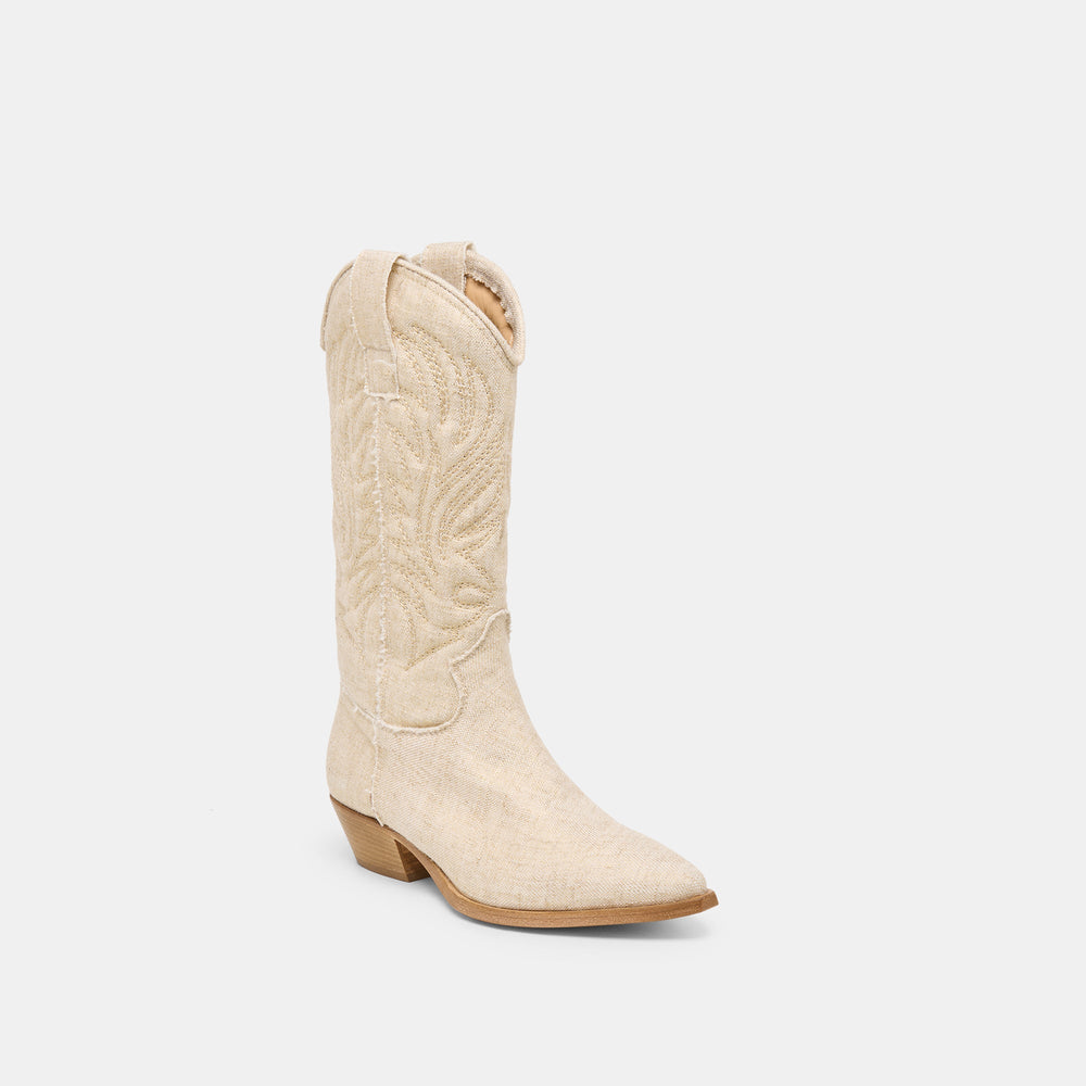 Tanner Bone Fabric Boots / Dolce Vita