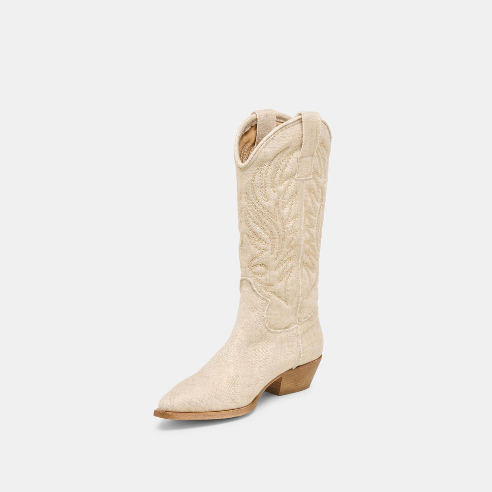 Tanner Bone Fabric Boots / Dolce Vita