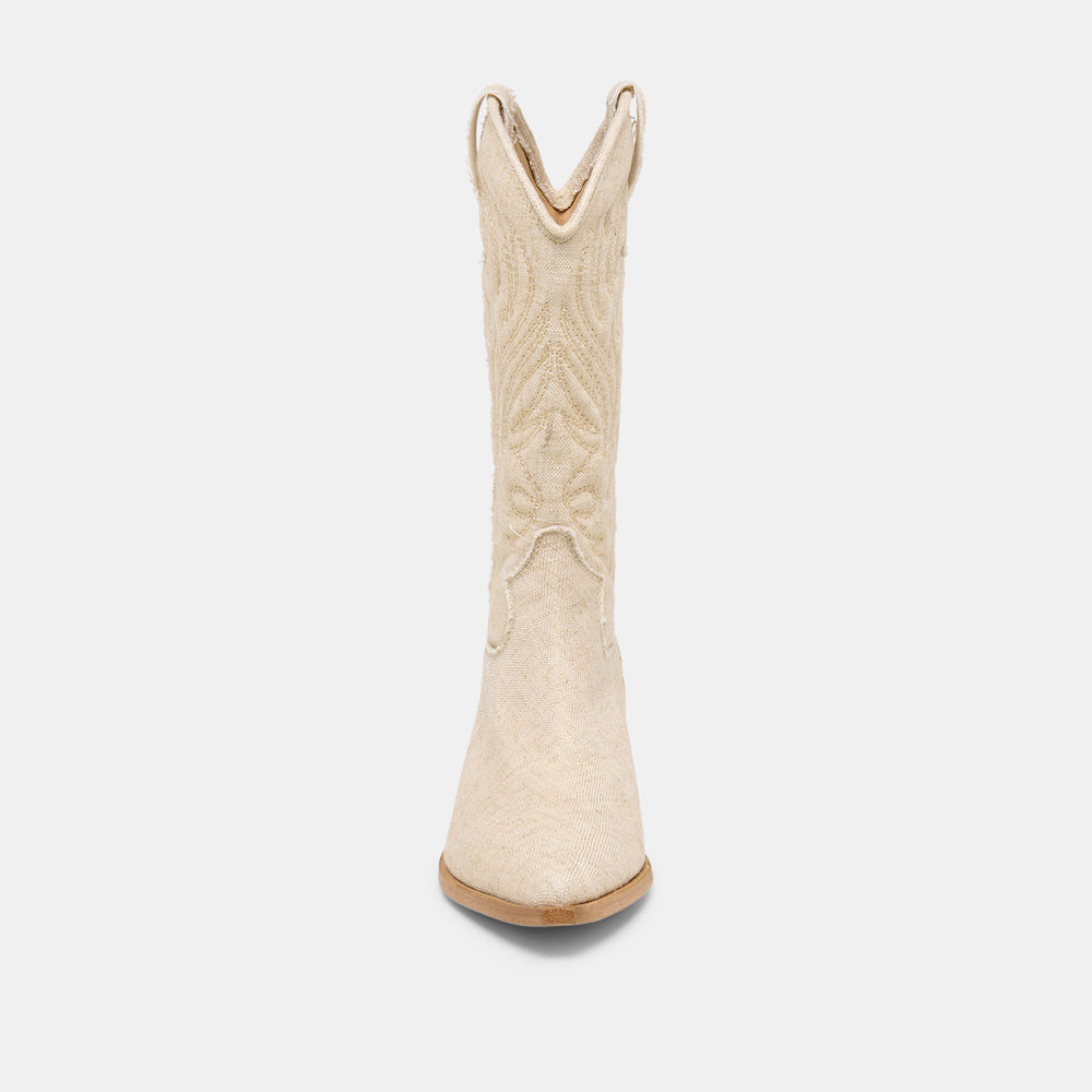 Tanner Bone Fabric Boots / Dolce Vita