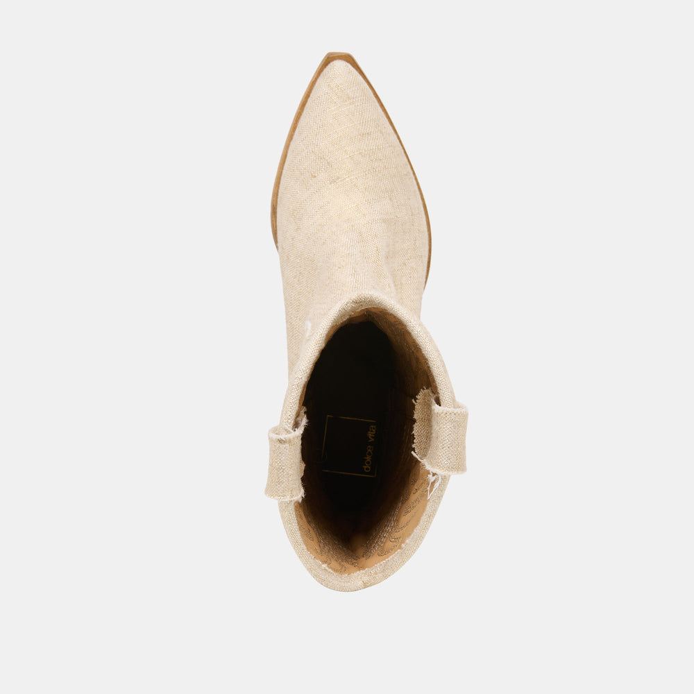 Tanner Bone Fabric Boots / Dolce Vita