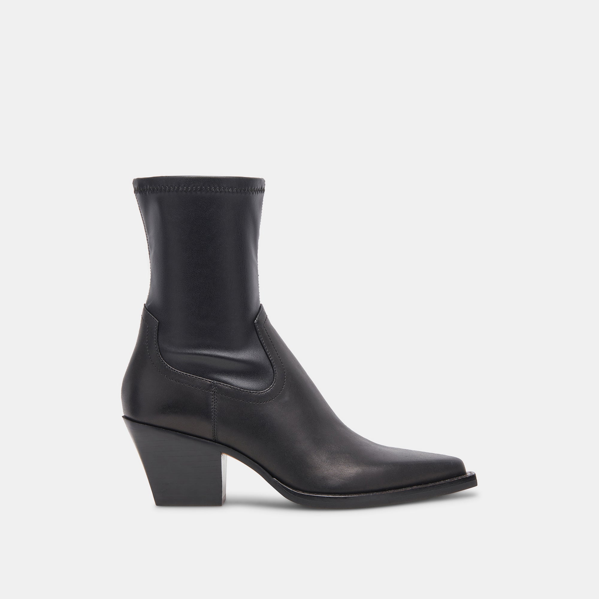 Rutger Boots Black Leather | Women's Black Leather Mid-Ankle Boots
 – Dolce Vita / Dolce Vita