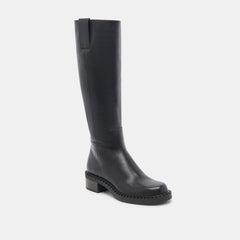 Glory H2O Waterproof Black Leather Wide Calf Boots / Dolce Vita