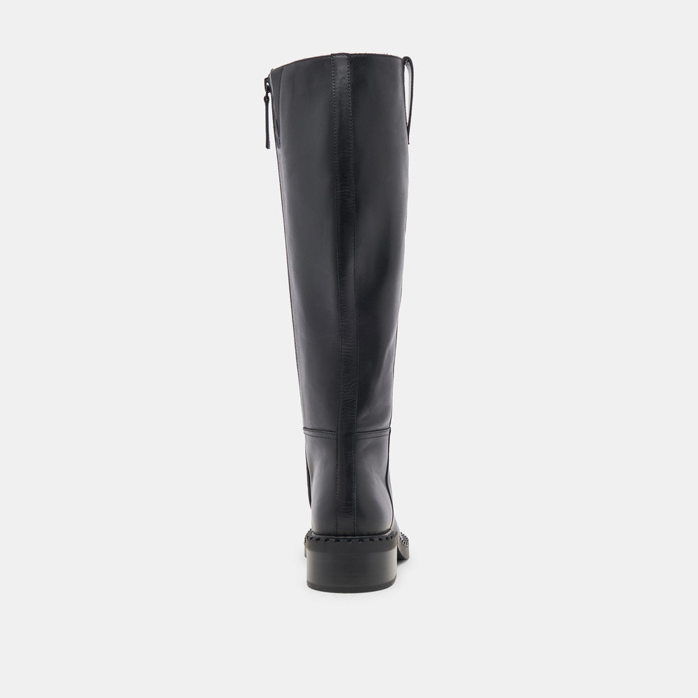 Glory H2O Waterproof Black Leather Boots / Dolce Vita