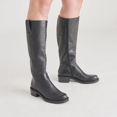 Glory H2O Waterproof Black Leather Boots / Dolce Vita