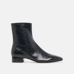 Tarine Black Leather Booties / Dolce Vita