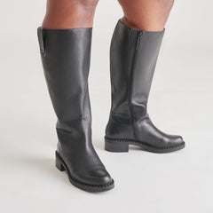 Glory H2O Waterproof Black Leather Extra Wide Calf Boots / Dolce Vita