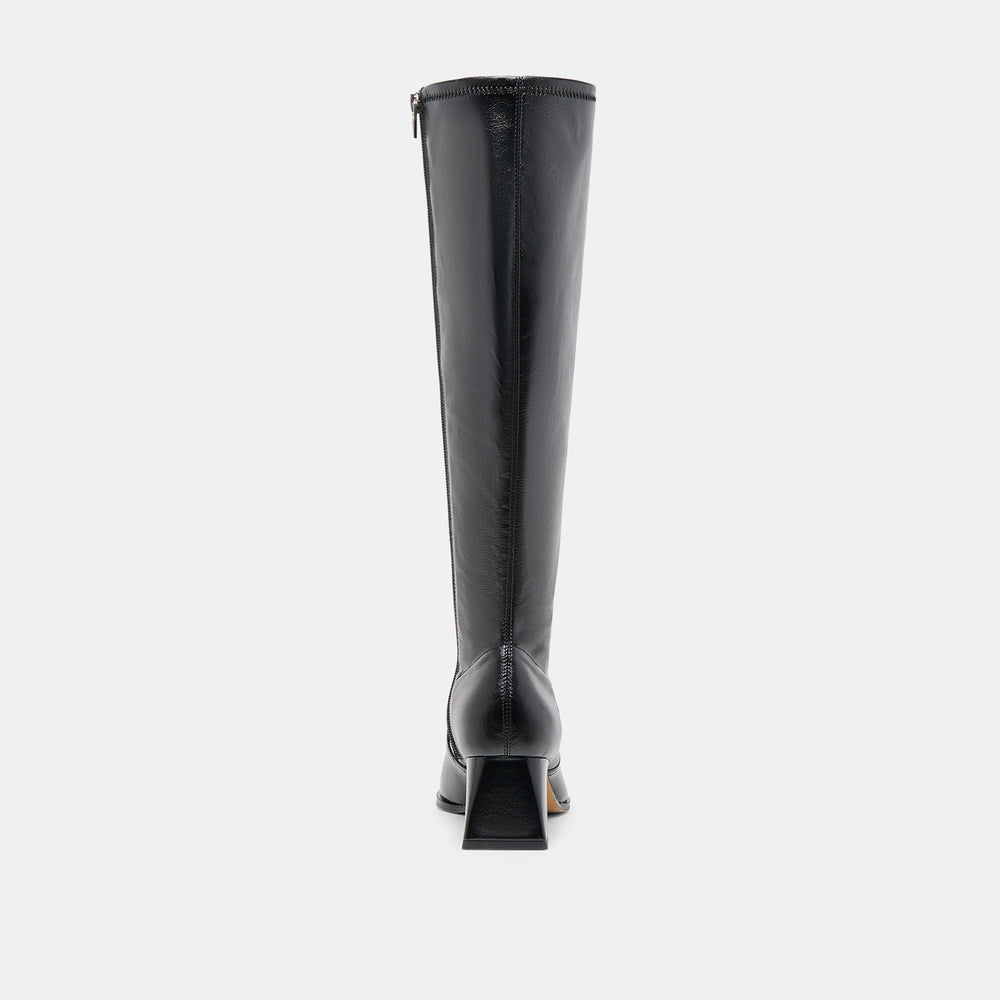 Alivia Black Leather Boots / Dolce Vita
