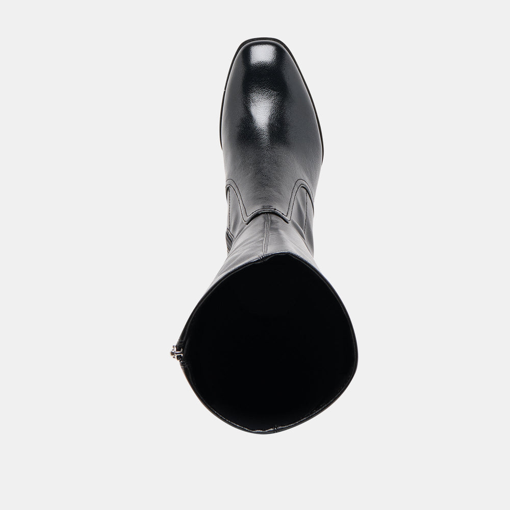 Alivia Black Leather Boots / Dolce Vita