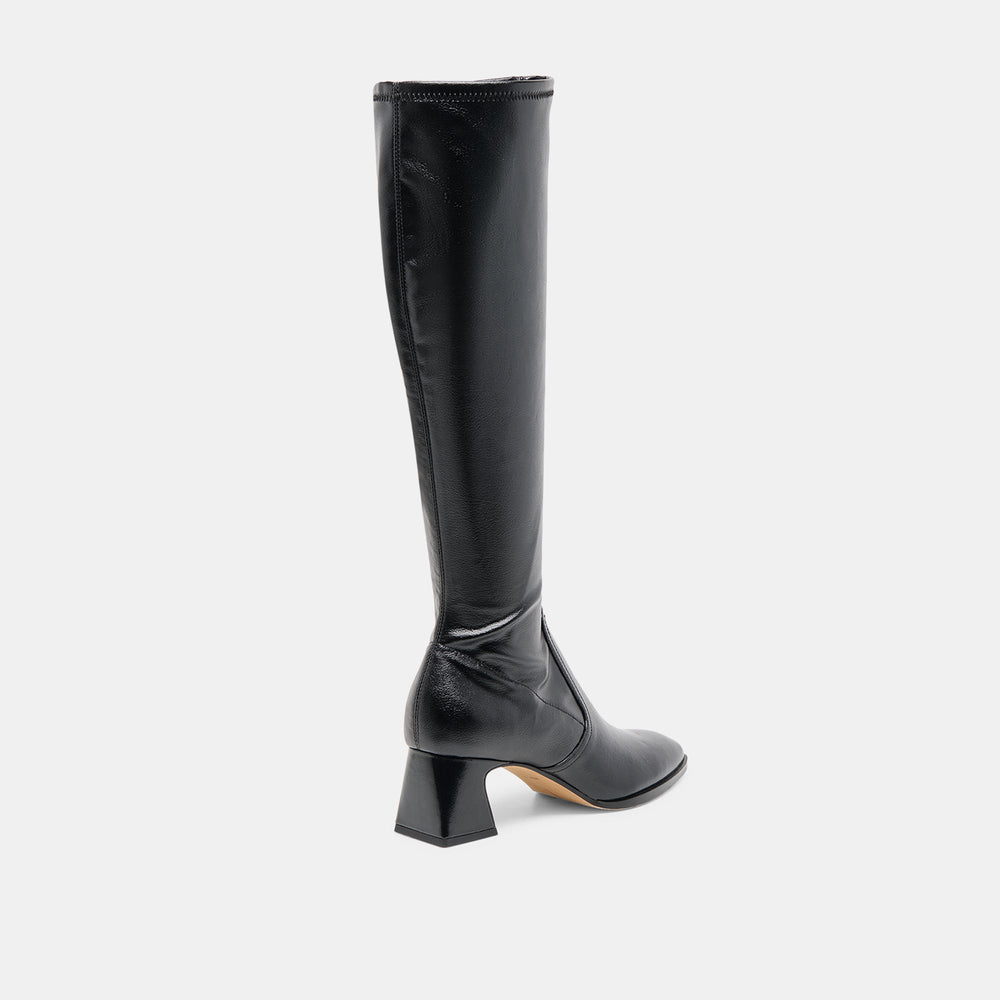 Alivia Black Leather Boots / Dolce Vita