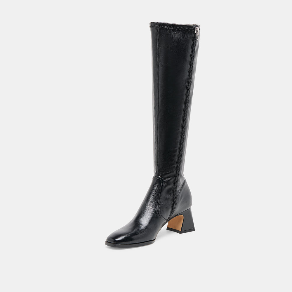 Alivia Black Leather Boots / Dolce Vita