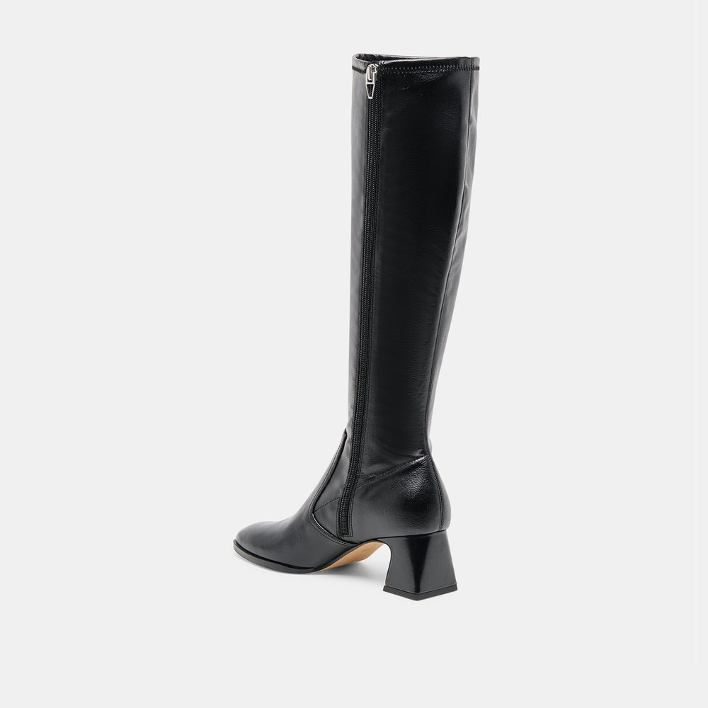 Alivia Black Leather Boots / Dolce Vita