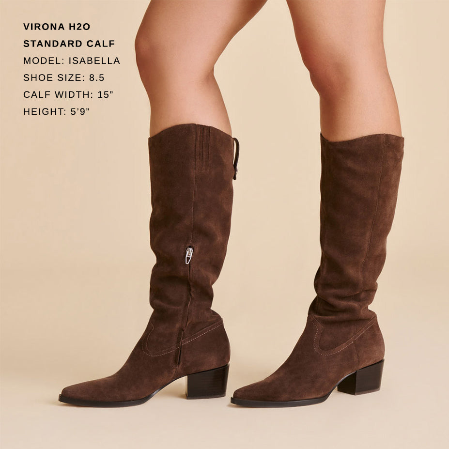 Virona H2O Waterproof Dk Brown Suede Boots / Dolce Vita