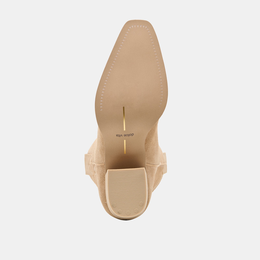 Vergil Camel Suede Boots / Dolce Vita