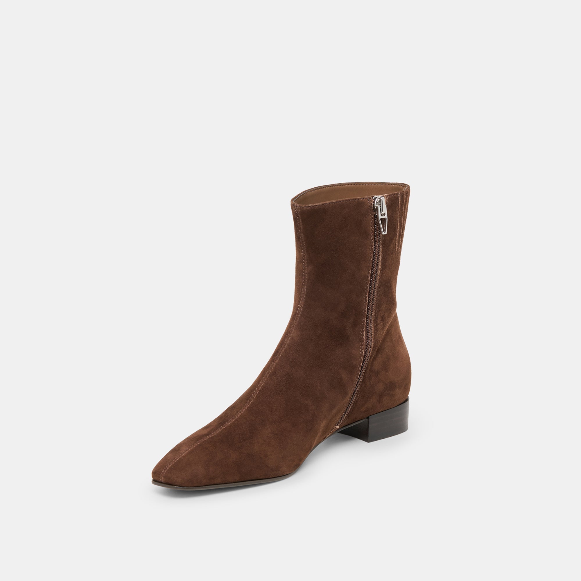 Tarine Dk Brown Nubuck Booties / Dolce Vita