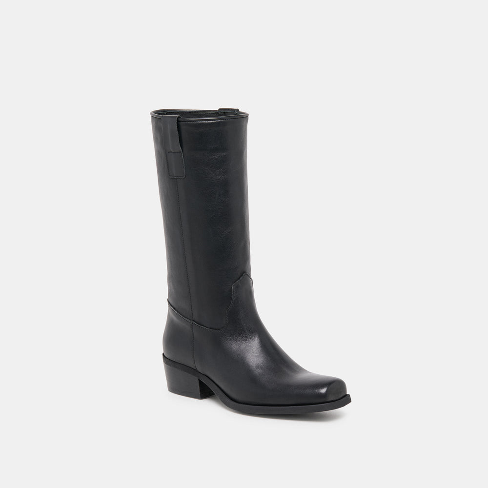 Romie Black Leather Boots / Dolce Vita