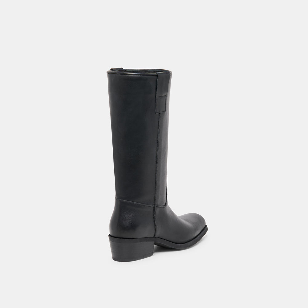 Romie Black Leather Boots / Dolce Vita