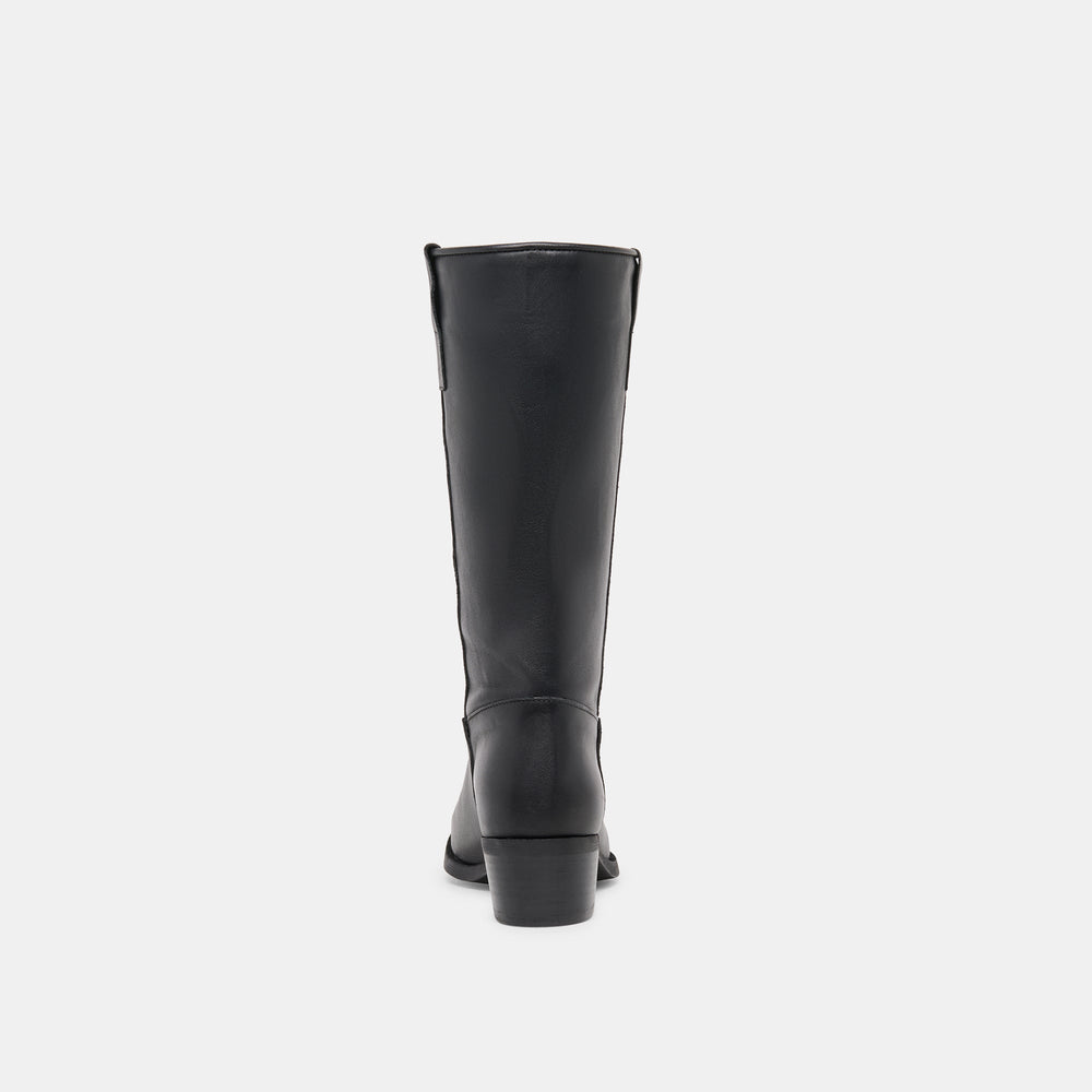 Romie Black Leather Boots / Dolce Vita