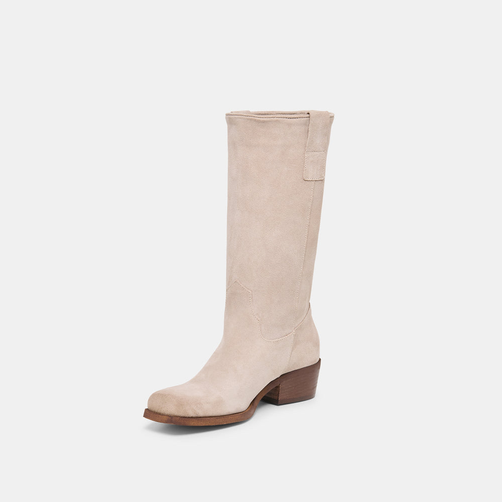 Romie Lt Taupe Suede Boots / Dolce Vita