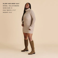 Glory H2O Waterproof Olive Suede Wide Calf Boots / Dolce Vita