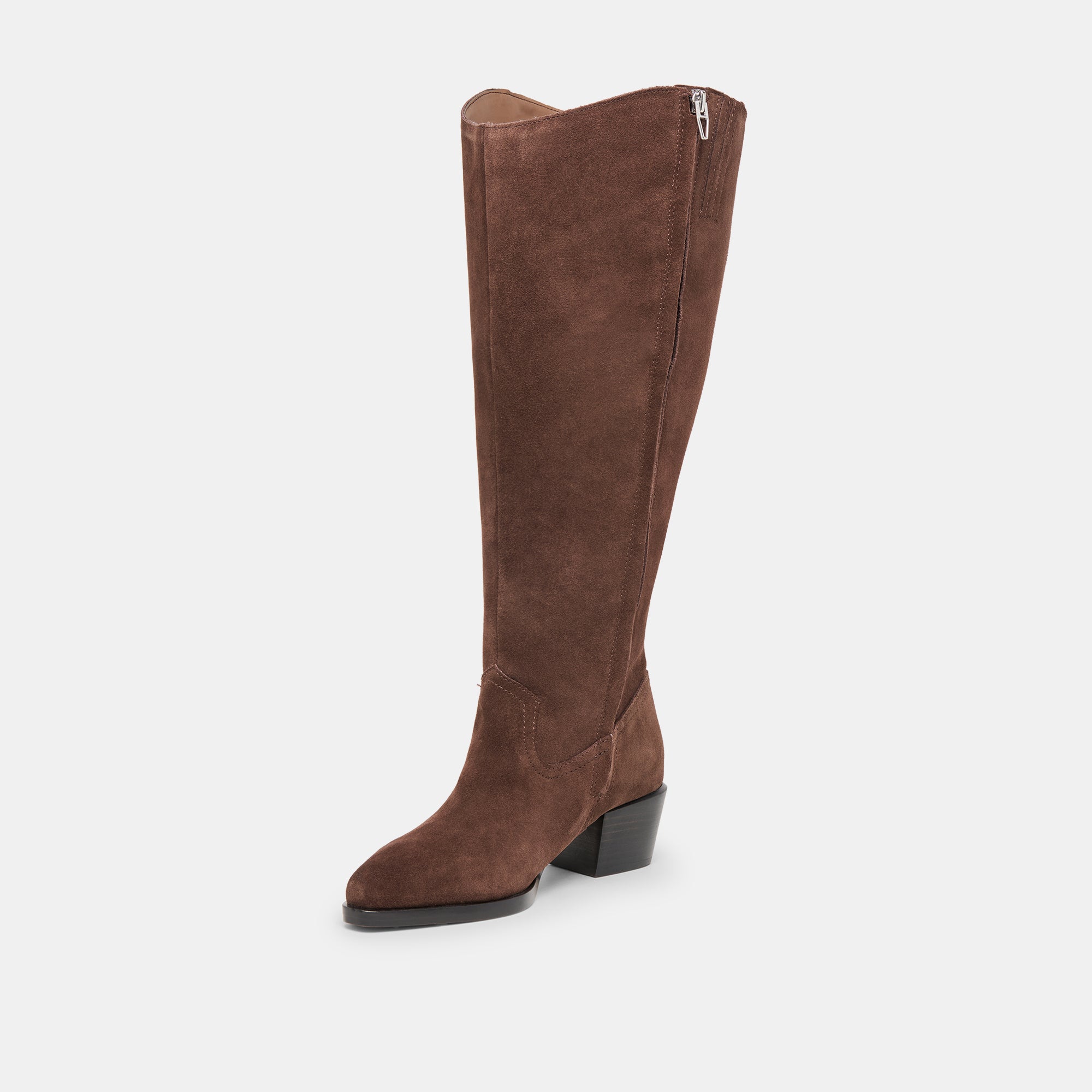 Virona H2O Waterproof Dk Brown Suede Extra Wide Calf Boots / Dolce Vita